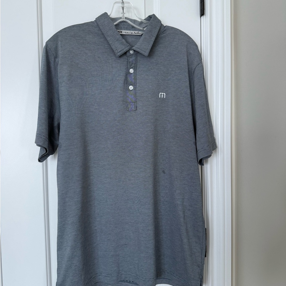Travis Mathew Charcoal Polo Shirt